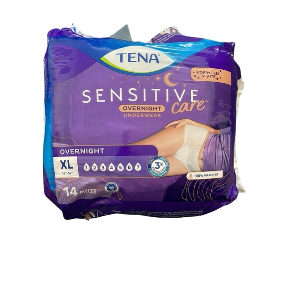 Tena Overnight Incontinence Underwear1 SZ XL  14 Count - Pack of 1 - Picture 1 of 10